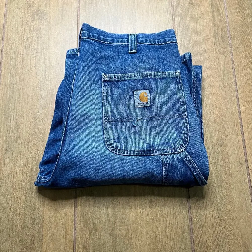 Carhartt Dungaree Fit Jeans 34x36 Workwear Denim Pants Distress‎
